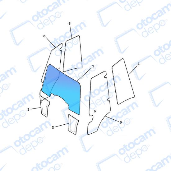 ÖN CAM-YEŞİL-LAMİNE-SERİGRAFİLİ